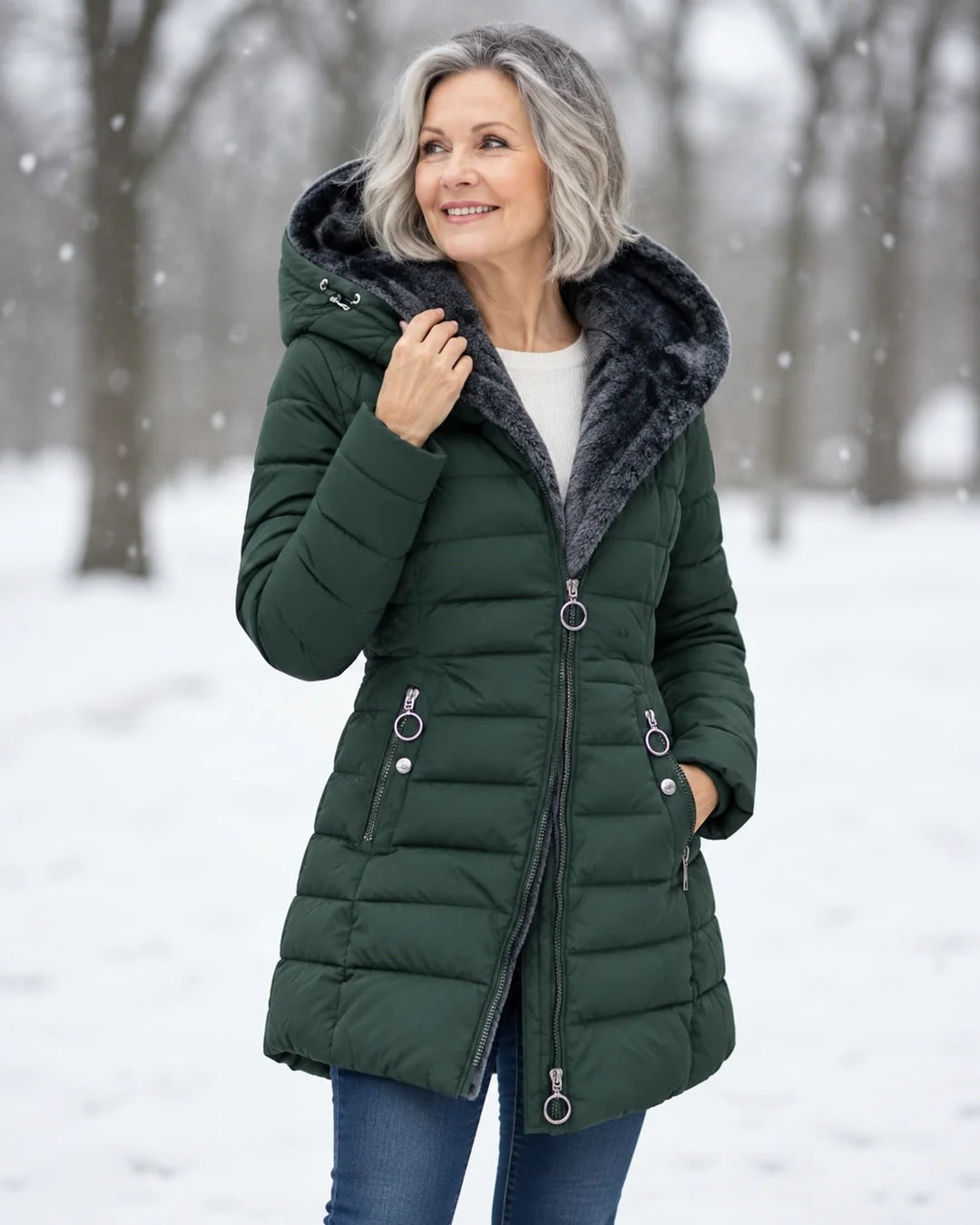 Georgina | Cappotto Imbottito con Fodera in Pile