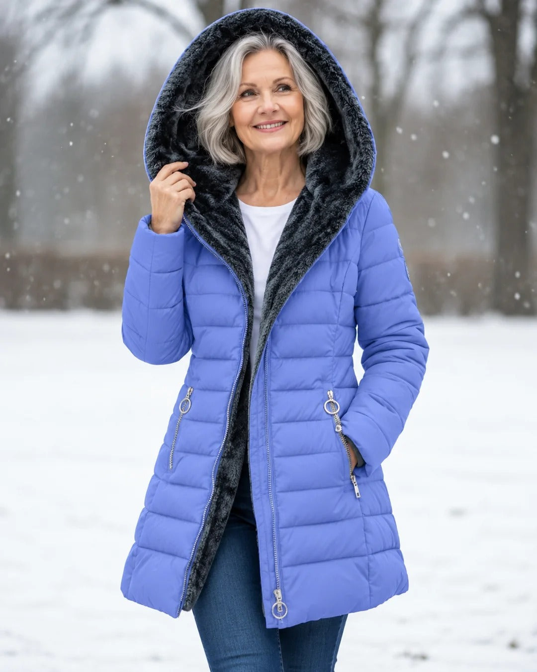 Georgina | Cappotto Imbottito con Fodera in Pile