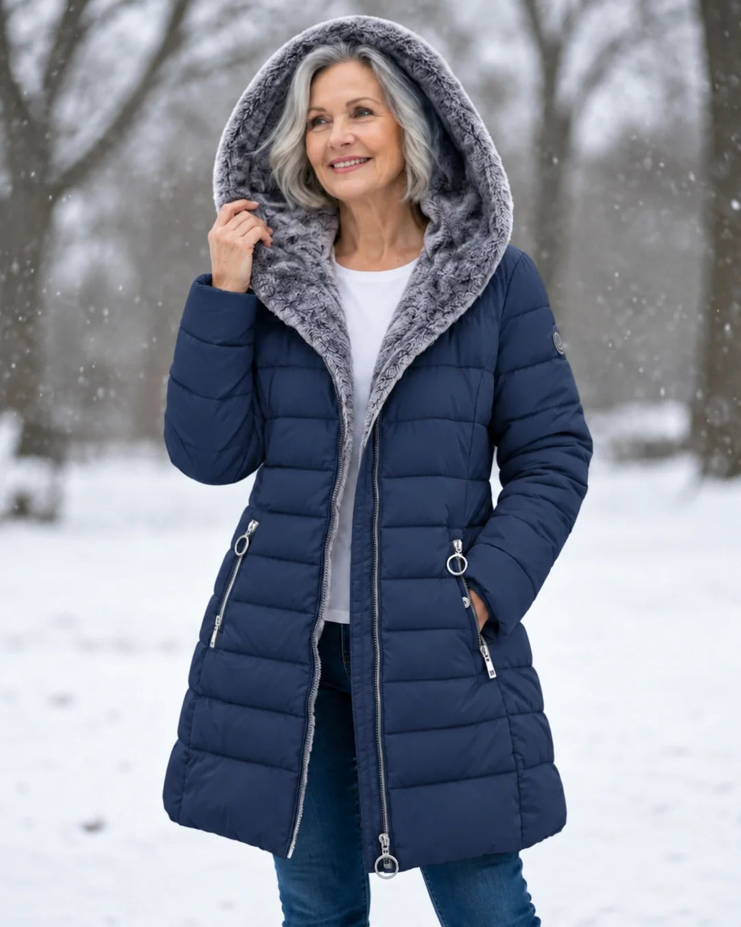 Georgina | Cappotto Imbottito con Fodera in Pile