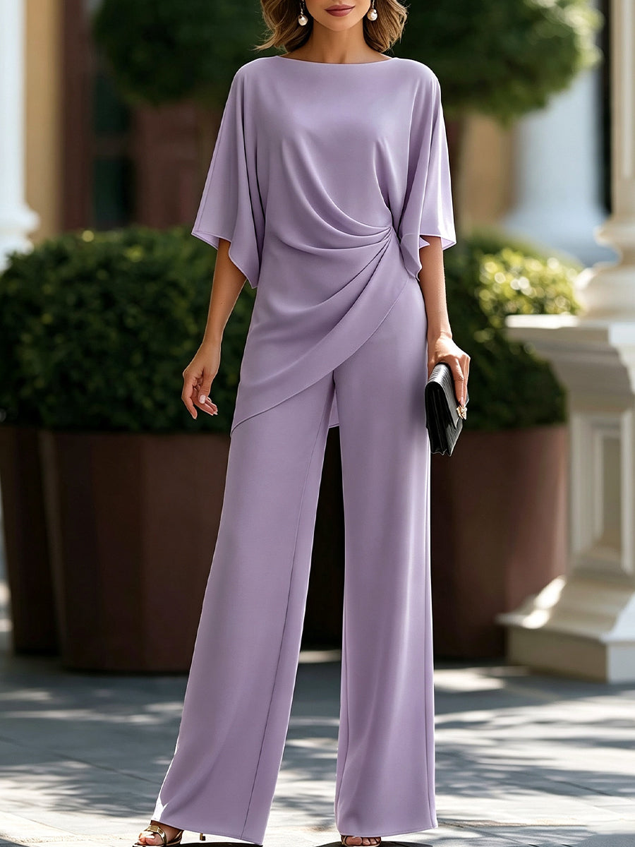 SET DUE PEZZI CON PANTALONI LARGHI DRAPE&