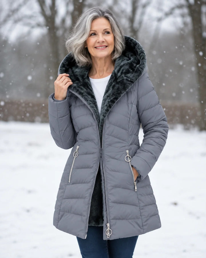 Georgina | Cappotto Imbottito con Fodera in Pile