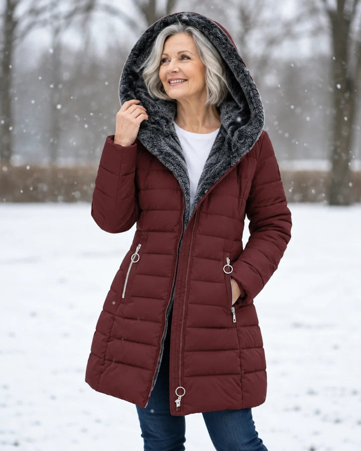 Georgina | Cappotto Imbottito con Fodera in Pile