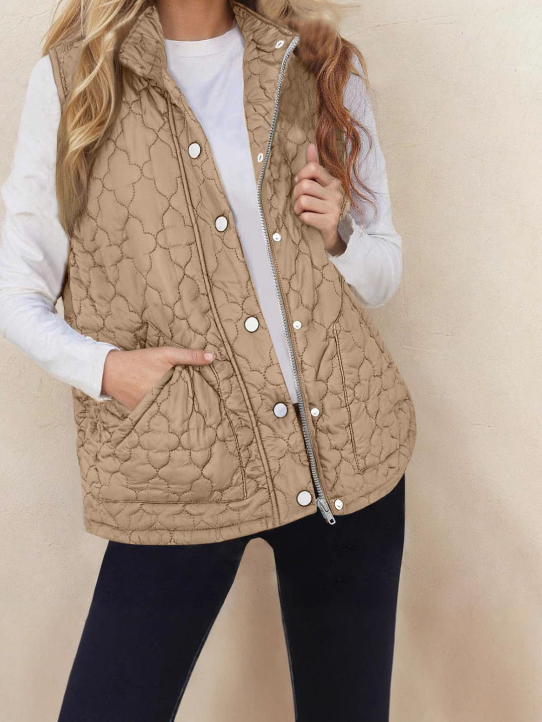 GILET QUILTATO CALDO DA DONNA