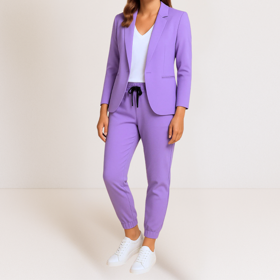 SET BLAZER E PANTALONI ELEGANTE DA DONNA