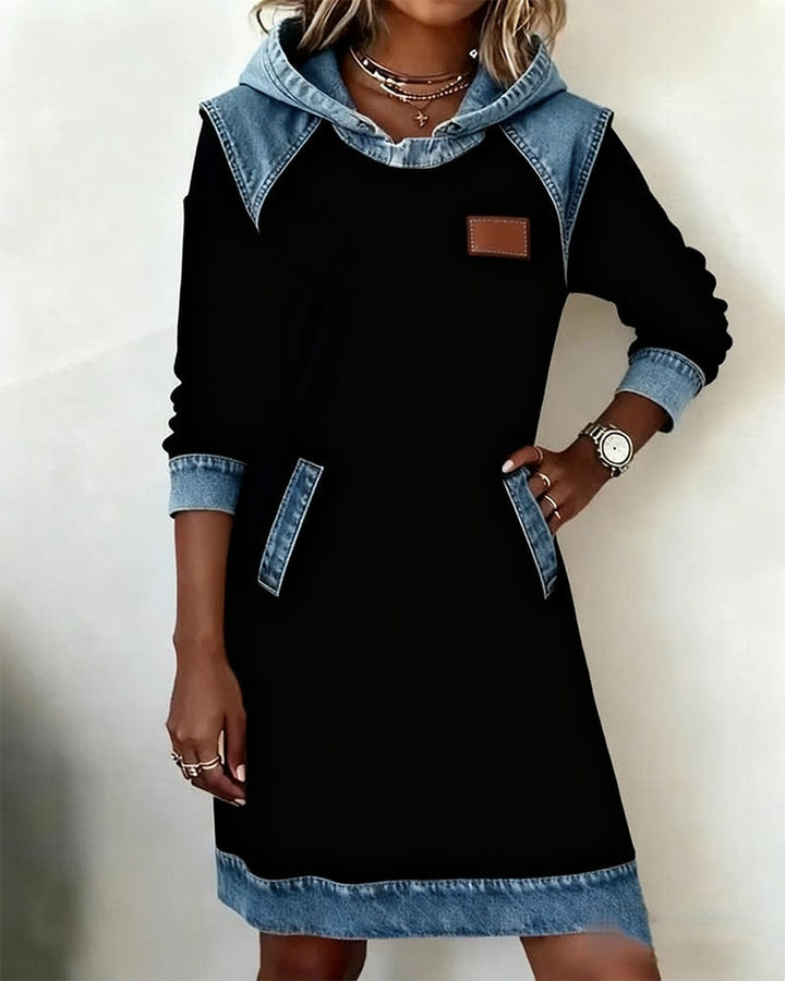 ABITO FELPA DONNA STILE DENIM