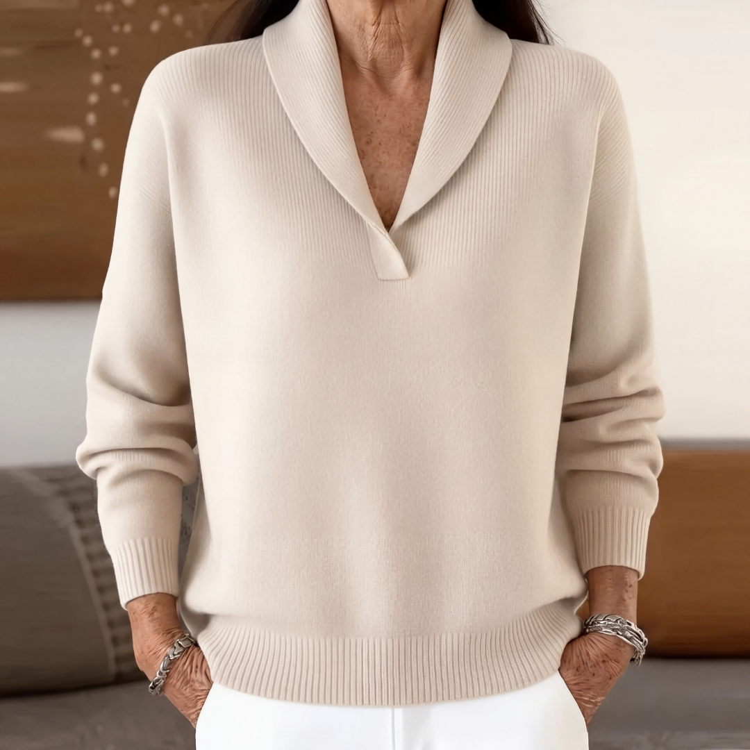 LIVIA ITALIA | MAGLIONE AMPIO A COLLO A V PER DONNE