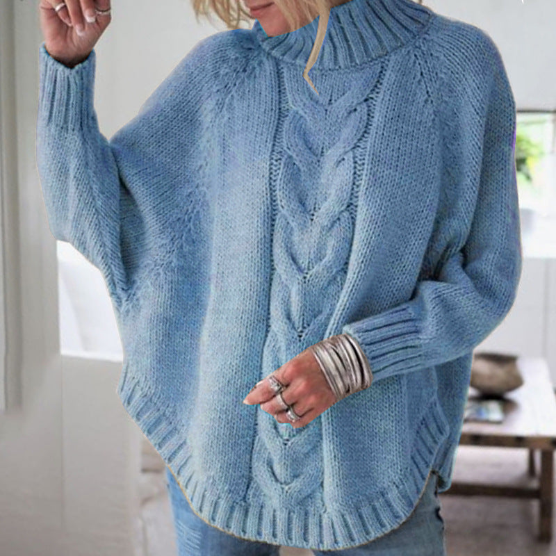 MAGLIONE A COSTINE CON ORLO A CAMPANA PER DONNE
