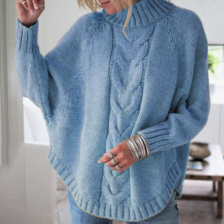 MAGLIONE A COSTINE CON ORLO A CAMPANA PER DONNE