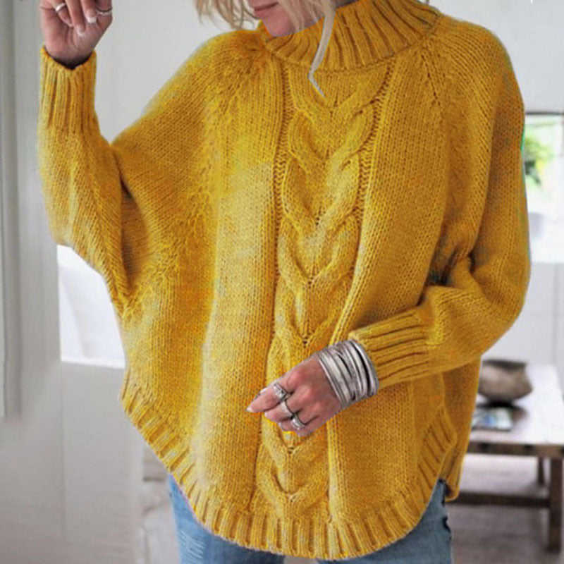 MAGLIONE A COSTINE CON ORLO A CAMPANA PER DONNE