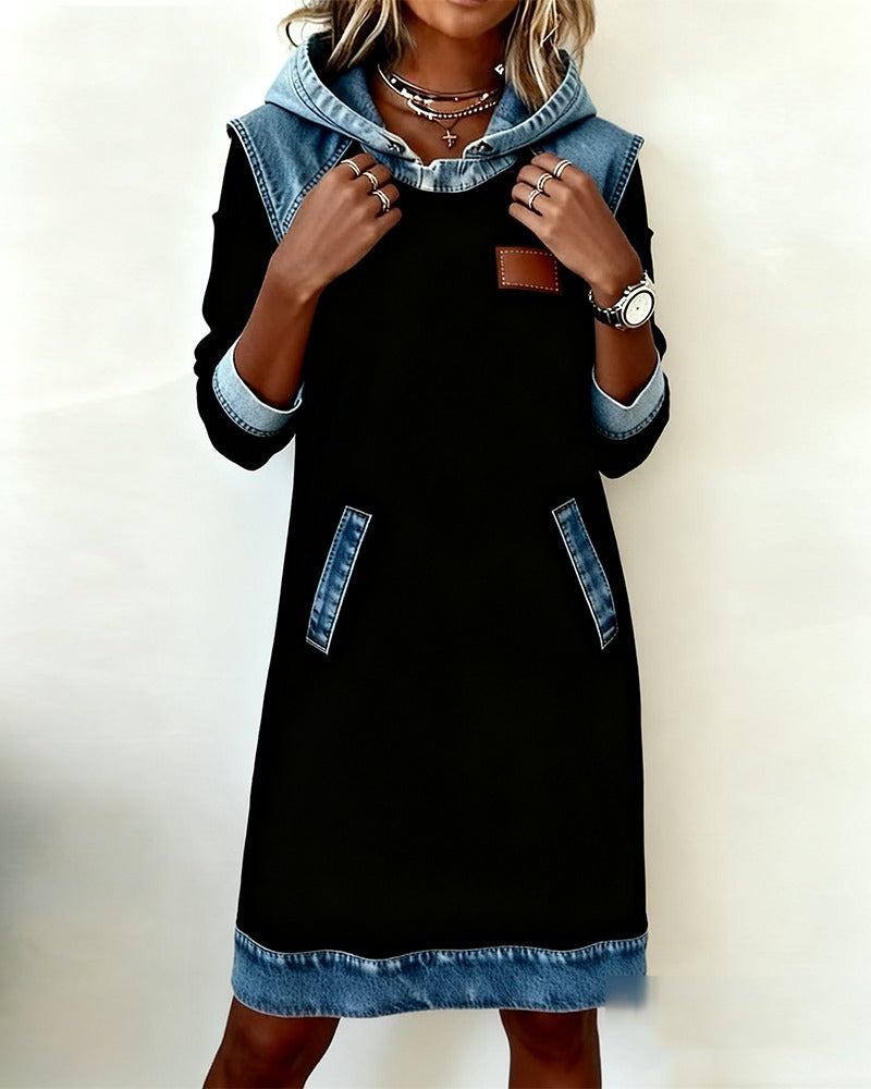 ABITO FELPA DONNA STILE DENIM