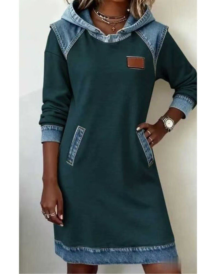 ABITO FELPA DONNA STILE DENIM
