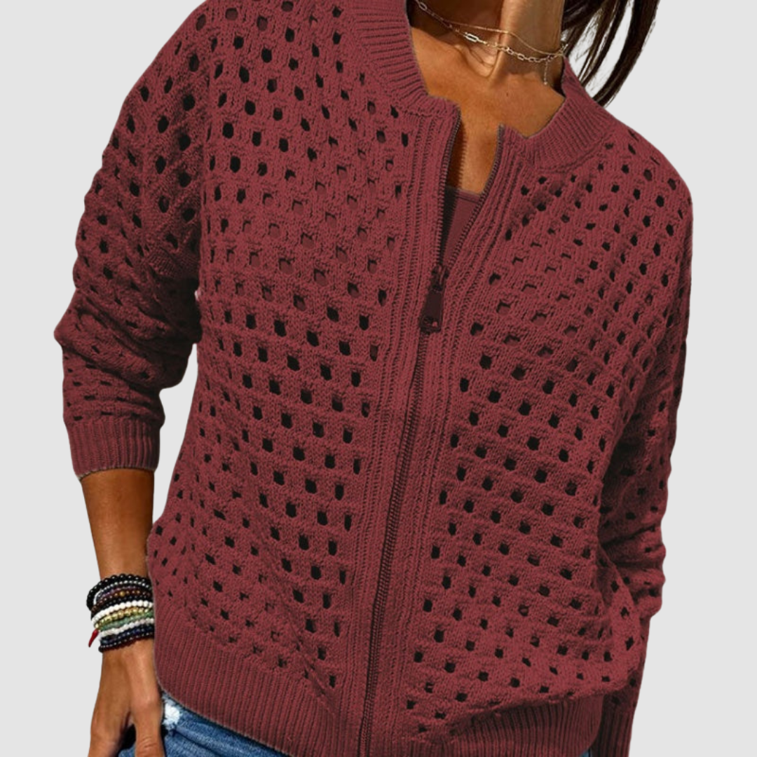 CARDIGAN LAVORATO A MAGLIA ELEGANTE PER DONNE