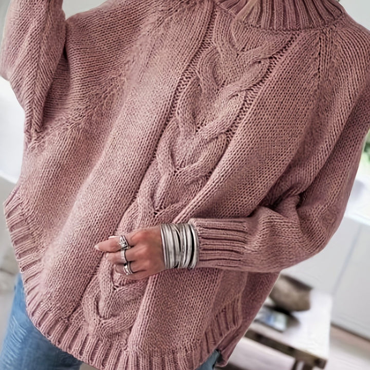 MAGLIONE A COSTINE CON ORLO A CAMPANA PER DONNE