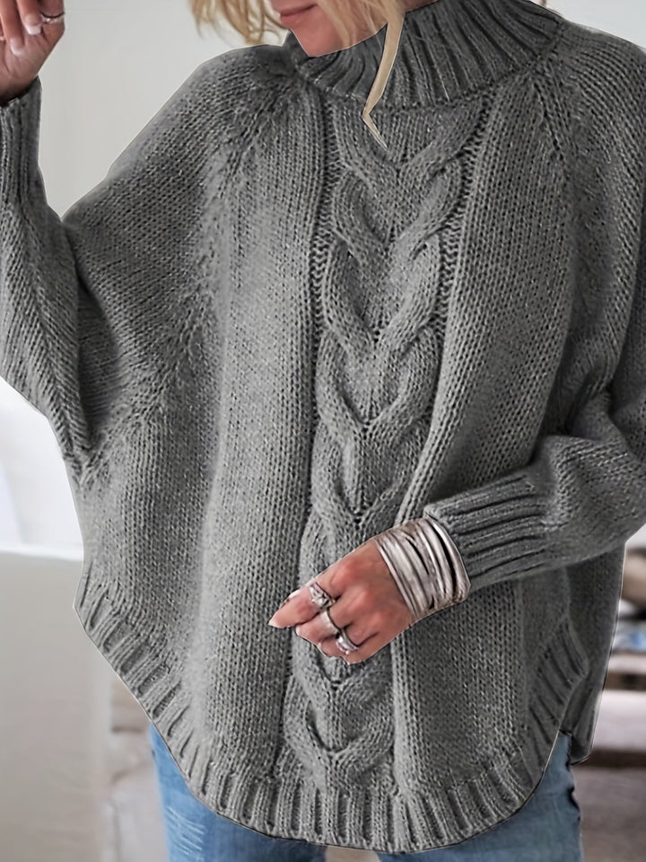 MAGLIONE A COSTINE CON ORLO A CAMPANA PER DONNE