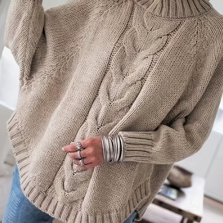 MAGLIONE A COSTINE CON ORLO A CAMPANA PER DONNE