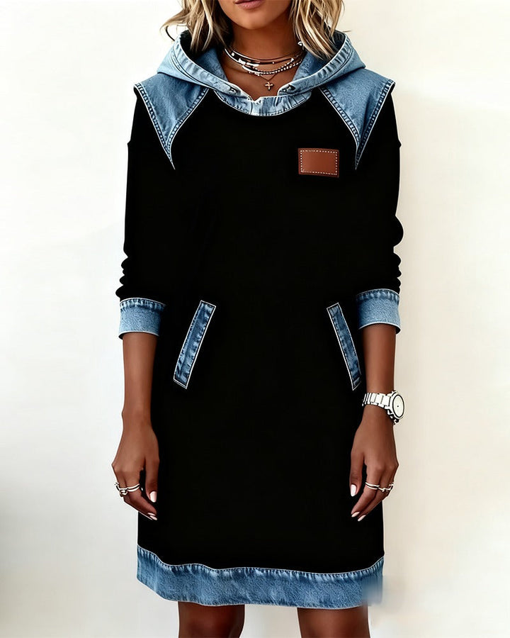 ABITO FELPA DONNA STILE DENIM
