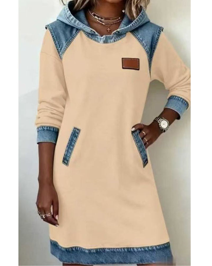ABITO FELPA DONNA STILE DENIM