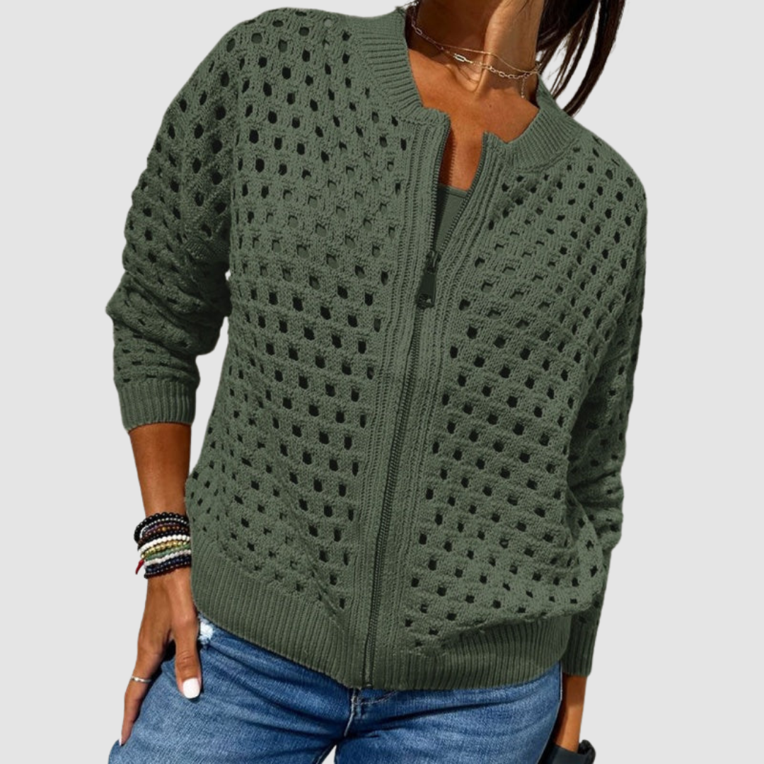 CARDIGAN LAVORATO A MAGLIA ELEGANTE PER DONNE