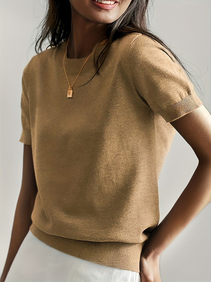 MAGLIONE ESTIVO A MANICHE CORTE PER DONNE