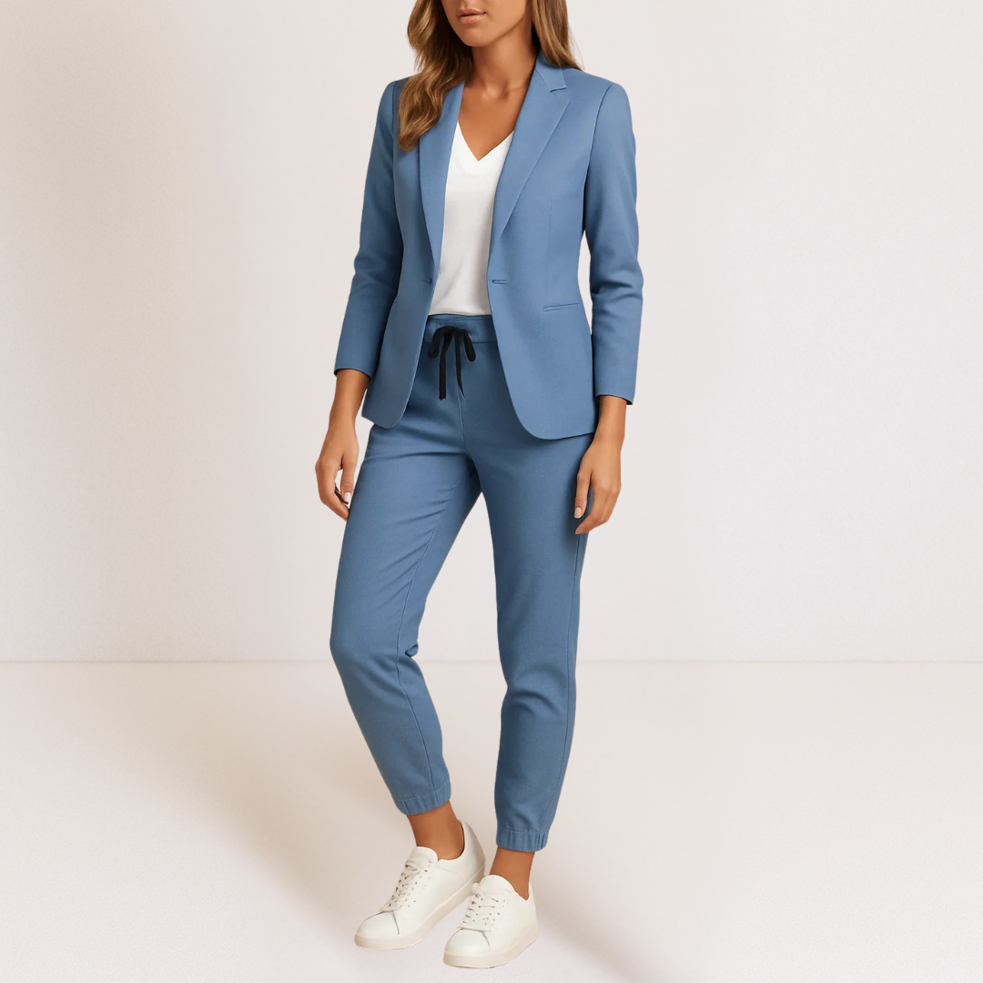 SET BLAZER E PANTALONI ELEGANTE DA DONNA
