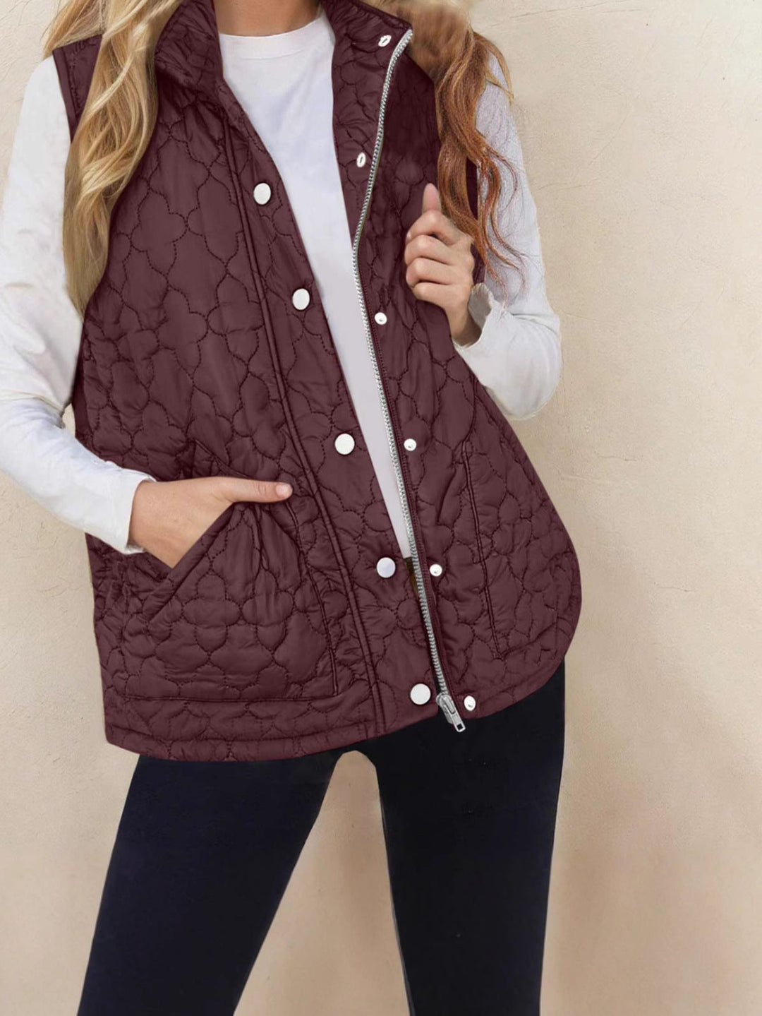 GILET QUILTATO CALDO DA DONNA