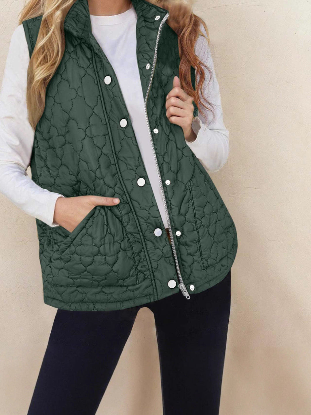GILET QUILTATO CALDO DA DONNA