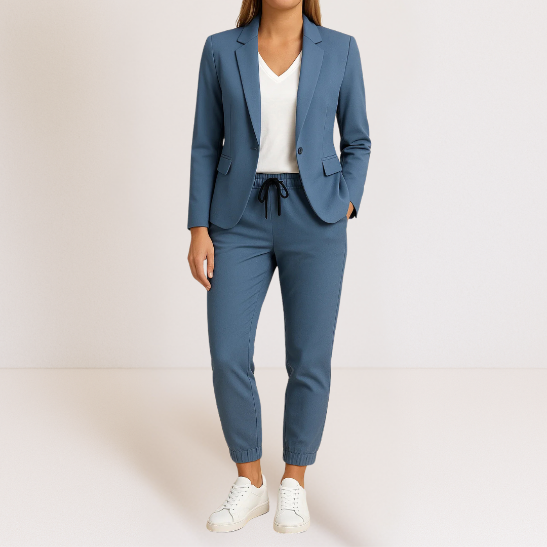 SET BLAZER E PANTALONI ELEGANTE DA DONNA