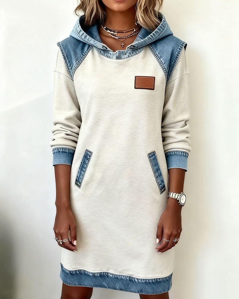 ABITO FELPA DONNA STILE DENIM