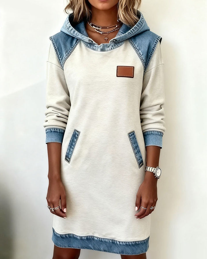 ABITO FELPA DONNA STILE DENIM