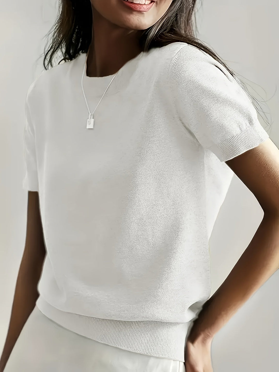 MAGLIONE ESTIVO A MANICHE CORTE PER DONNE