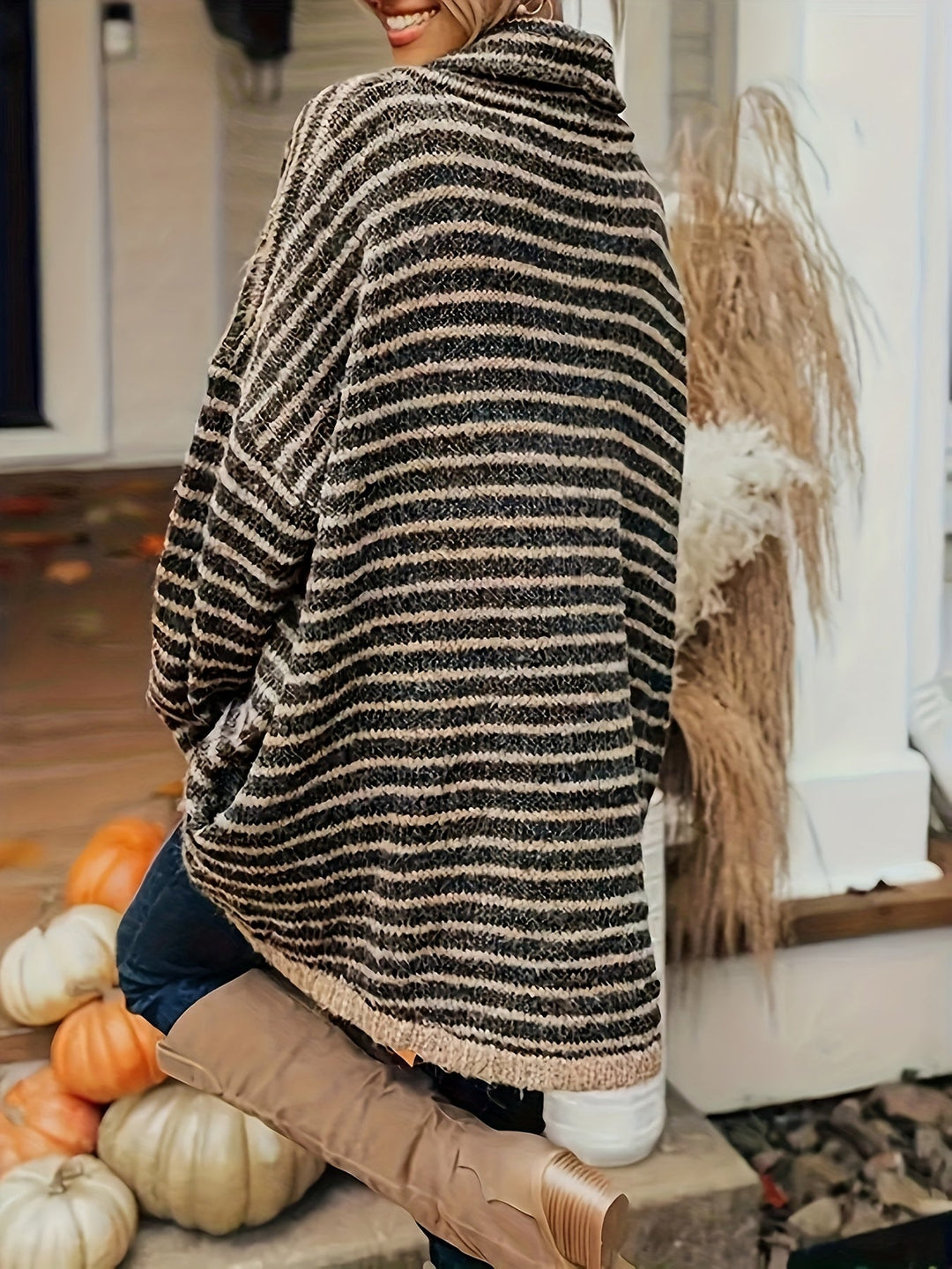 Maglione Relaxed a Collo Alto
