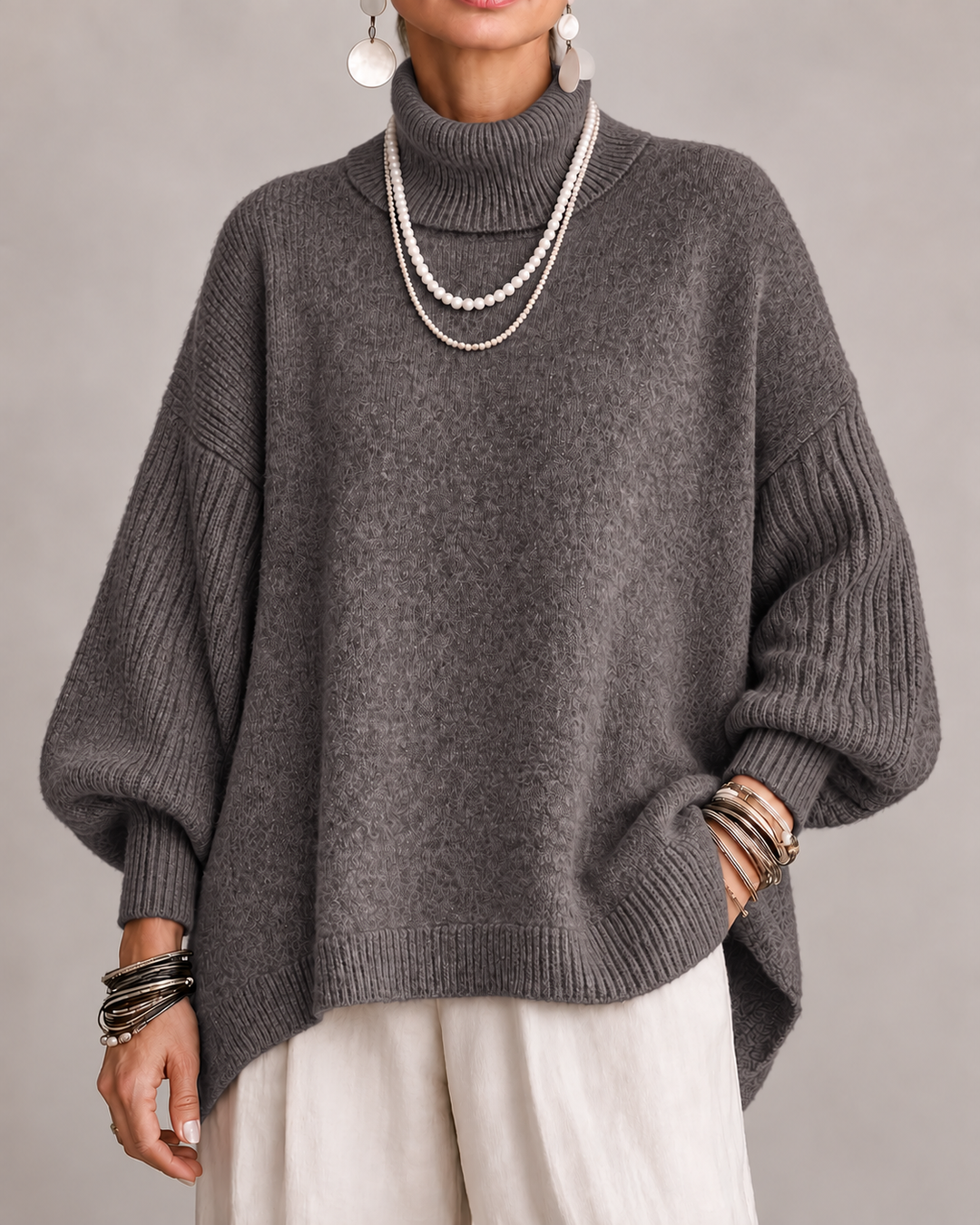 Pull Col Roulé Oversize Pauline
