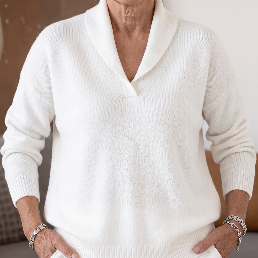 LIVIA ITALIA | MAGLIONE AMPIO A COLLO A V PER DONNE