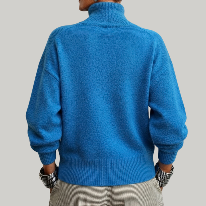MAGLIONE CON COLLO ALTO E BOTTONI PER DONNE