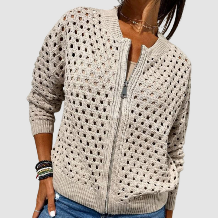 CARDIGAN LAVORATO A MAGLIA ELEGANTE PER DONNE