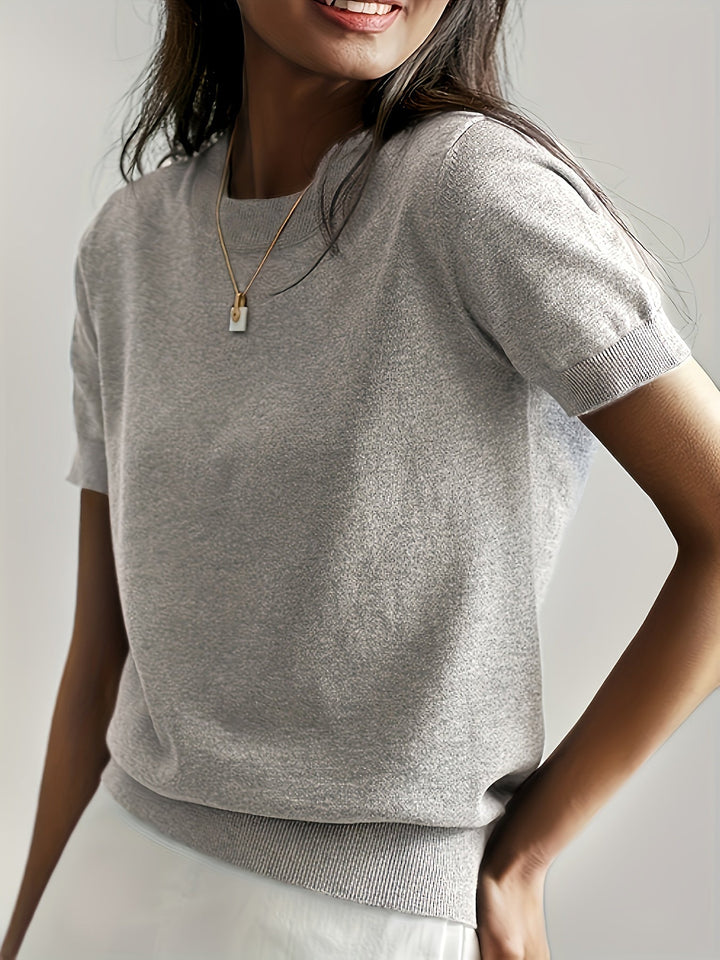 MAGLIONE ESTIVO A MANICHE CORTE PER DONNE