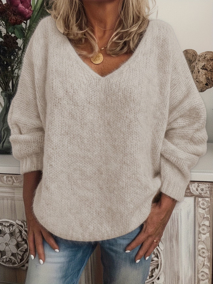 MAGLIONE CALDO A COLLO A V PER DONNE