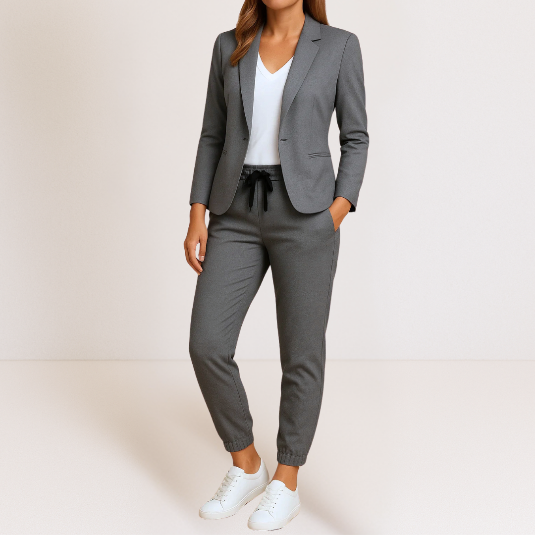 SET BLAZER E PANTALONI ELEGANTE DA DONNA