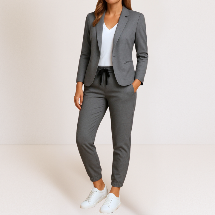 SET BLAZER E PANTALONI ELEGANTE DA DONNA