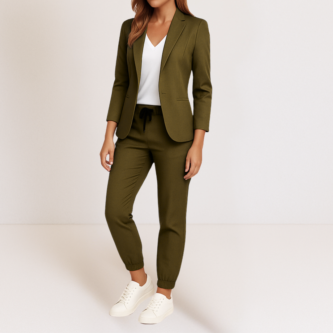 SET BLAZER E PANTALONI ELEGANTE DA DONNA