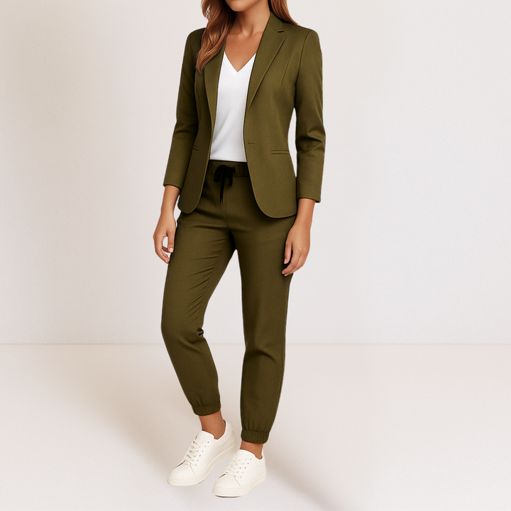 SET BLAZER E PANTALONI ELEGANTE DA DONNA