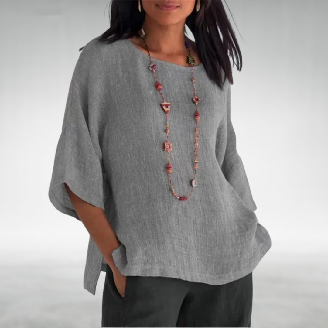 TOP DONNA ELEGANTE CON SCOLLATURA A BARCA