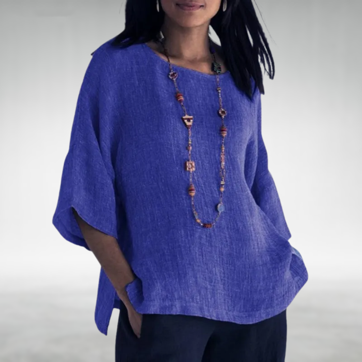 TOP DONNA ELEGANTE CON SCOLLATURA A BARCA