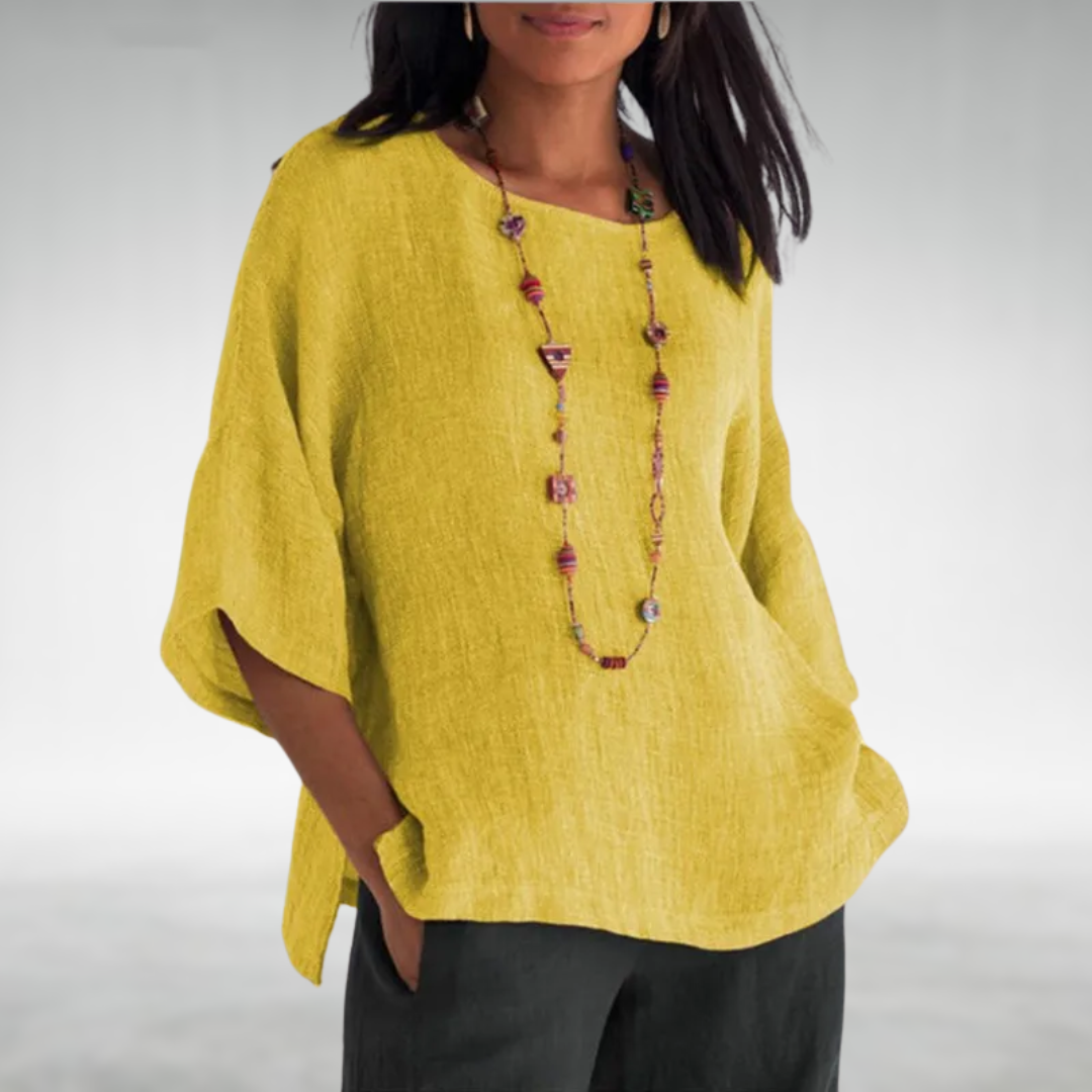 TOP DONNA ELEGANTE CON SCOLLATURA A BARCA