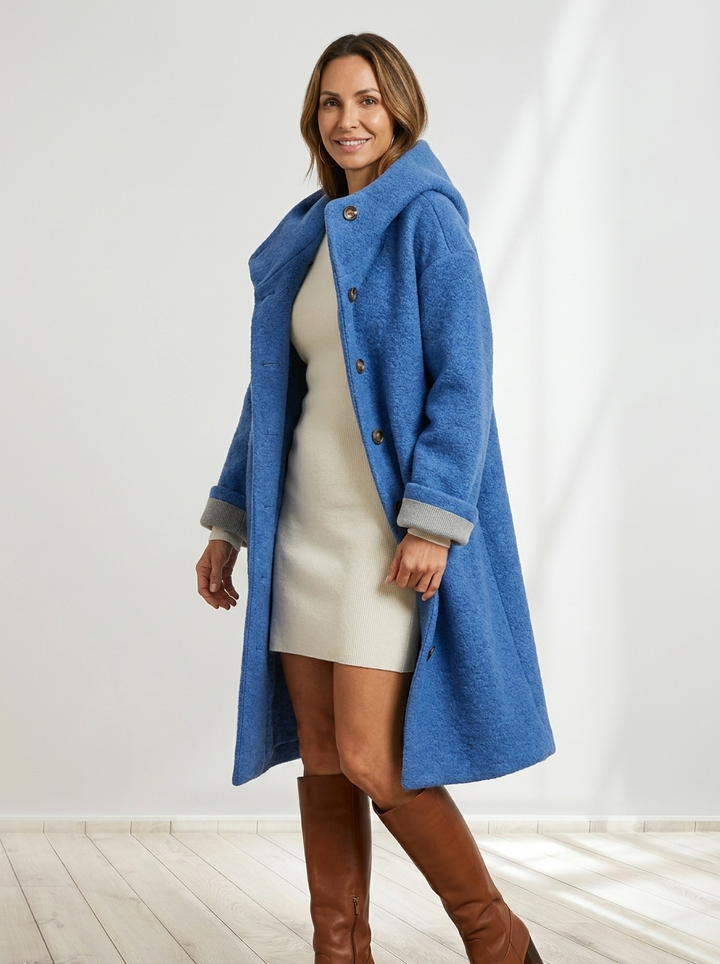 CAPPOTTO INVERNALE DONNA CON CAPPUCCIO MORBIDO
