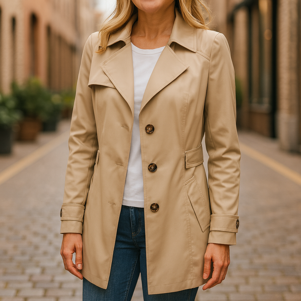 TRENCH COAT ELEGANTE DA DONNA PER L&