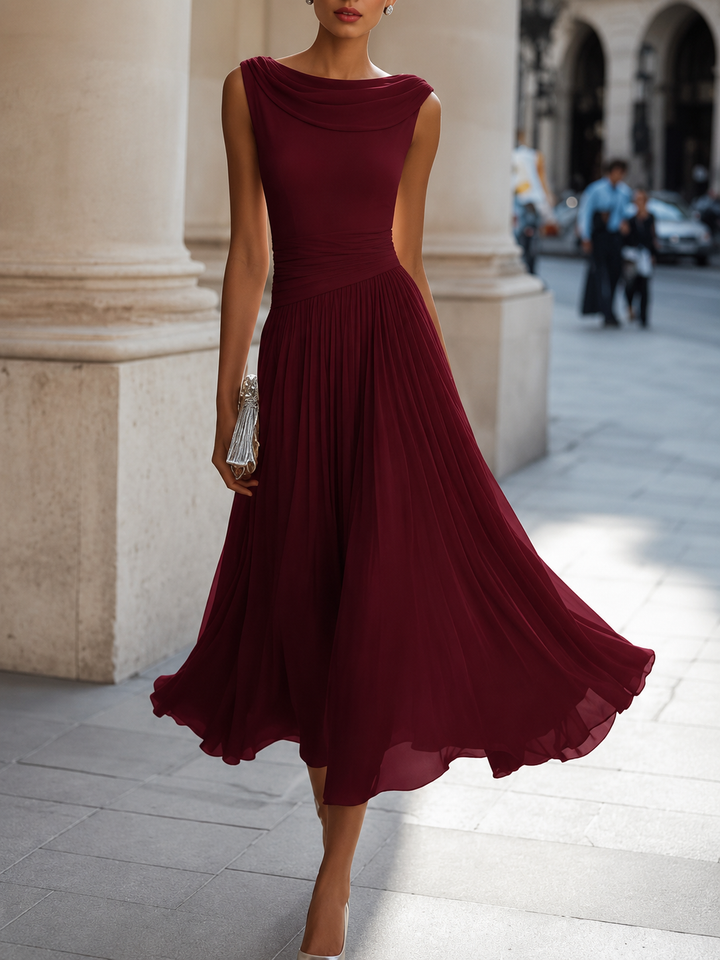 ABITO MIDI ELEGANTE CHIC PER DONNE