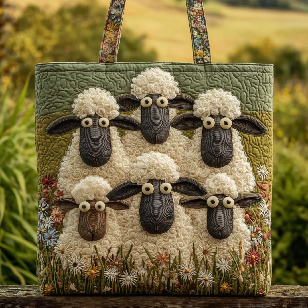 FAMIGLIA DI PECORE | BORSA ARTIGIANALE