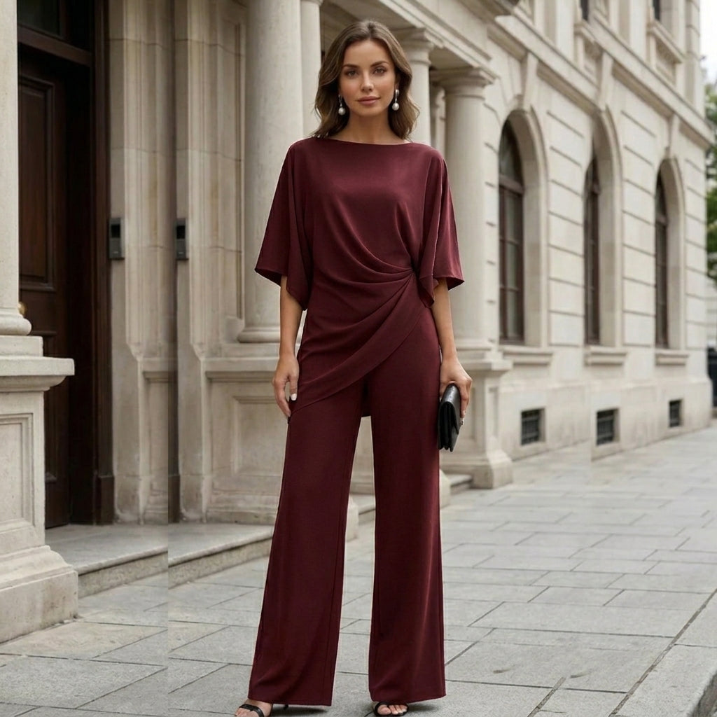 SET DUE PEZZI CON PANTALONI LARGHI DRAPE&