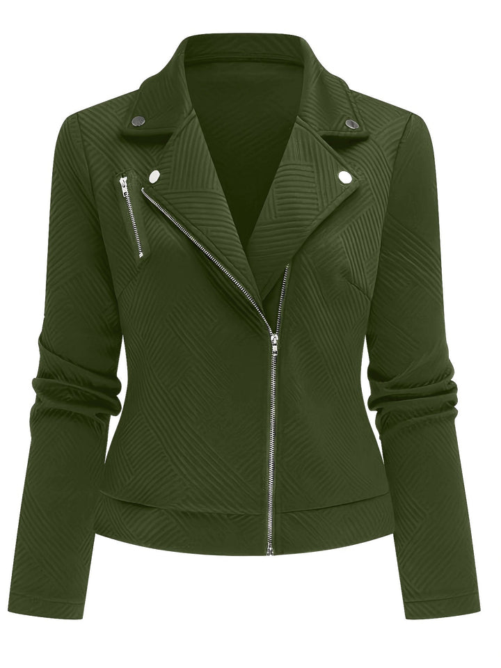 GIACCA BIKER GEOMETRICA PER DONNE